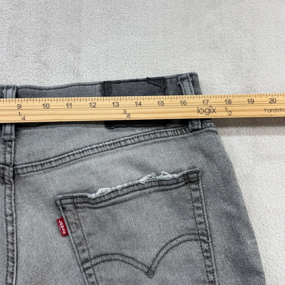Levi's 511 Slim Fit Jeans Mens 34x30 Gray Stretch Denim Preppy Streetwear